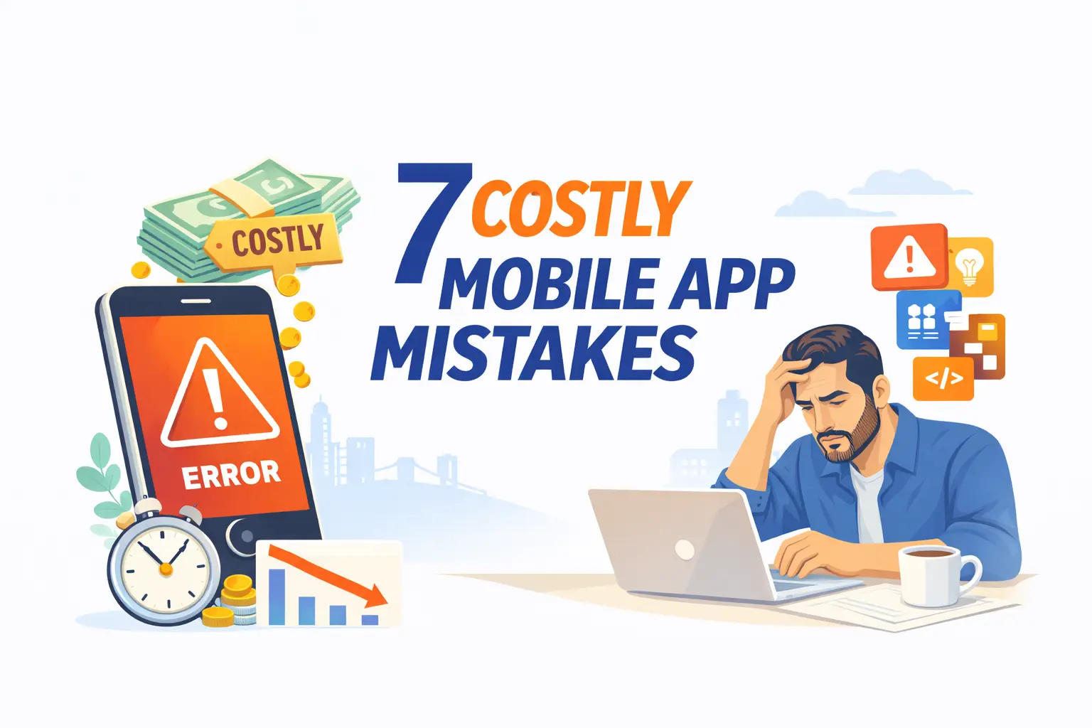 7 Costly Mobile App Mistakes - Common pitfalls in mobile app development